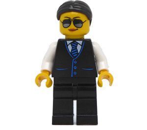 LEGO Woman im Schwarz Vest Minifigur