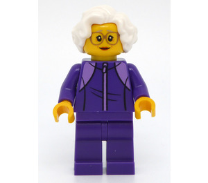 LEGO Woman im Dark Purple Tracksuit Minifigur