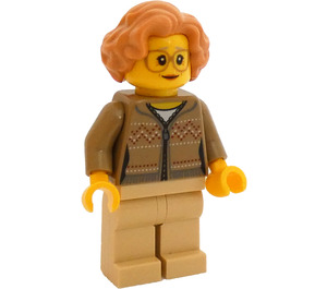 LEGO Woman in Dark Tan Sweater Minifigure