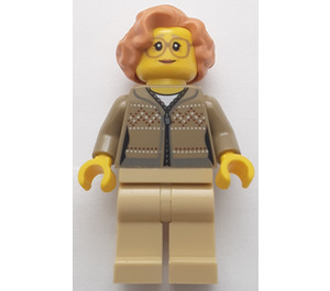 LEGO Woman in Dark Tan Sweater Minifigure