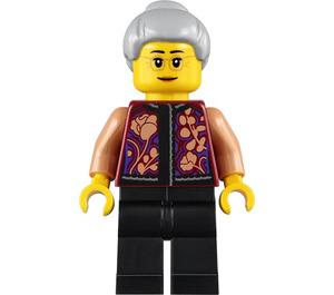 LEGO Vrouw in Floral Shirt Minifiguur