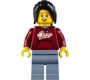 LEGO Woman in Hoodie '2021' Minifigure