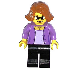 LEGO Woman in Medium Lavender Jacket minifiguur