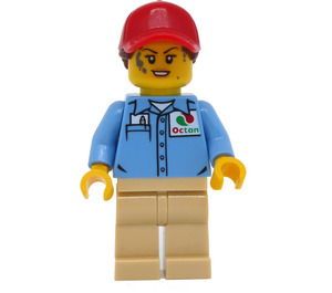 LEGO Žena v Octan Košile Minifigurka