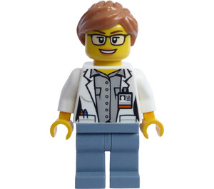 LEGO Woman im Open Lab Coat Minifigur