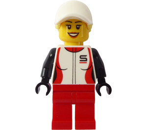 LEGO Kvinna i Race Jacka Minifigur