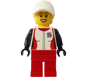 LEGO Woman in Race Jacket Minifigure