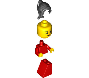 LEGO Donna in Rosso Vestito Minifigure