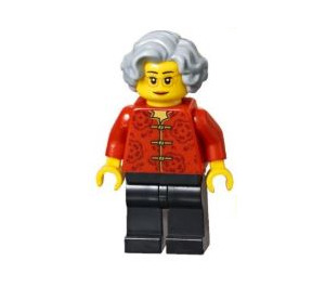 LEGO Woman in Red Patterned Shirt Minifigure