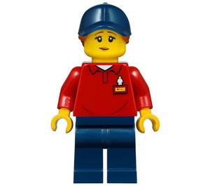 LEGO Mujer en Rojo Camisa Minifigura