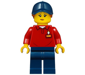 LEGO Woman in Rood Shirt minifiguur