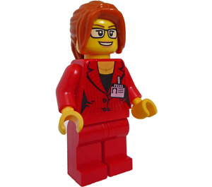 LEGO Woman in Red Suit Minifigure