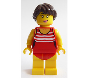 LEGO Woman dans rouge Swimsuit Figurine