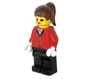 LEGO Frau im Riding Jacke und Pferdeschwanz Minifigur