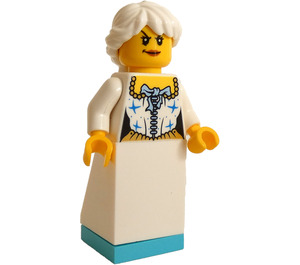 LEGO Vrouw in Wit Jurk Minifiguur