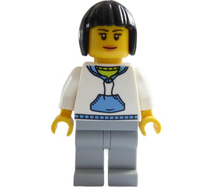 LEGO Woman dans blanc Sweater Figurine