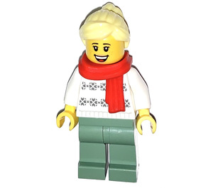 LEGO Woman in White Sweater Minifigure