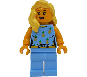 LEGO Kvinna - Pineapples Topp Minifigur