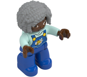 LEGO Vrouw met Bee aan Dungarees Duplo-figuur