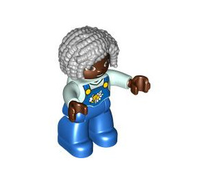 LEGO Woman with Bee on Dungarees Duplo Figure