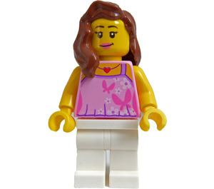 LEGO Woman with Bright Pink Top Minifigure