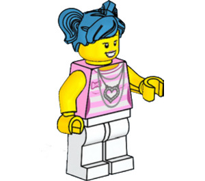 LEGO Woman with Dark Azure Hair Minifigure