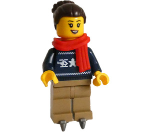 LEGO Woman with Holiday Sweater Minifigure