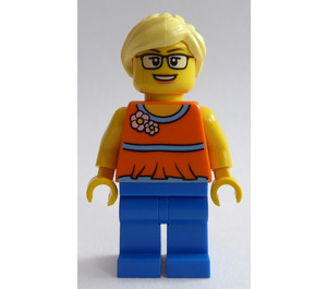LEGO Woman with Orange Halter Top Minifigure