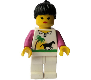 LEGO Frau mit Palm Baum und Pferd Torso Minifigur