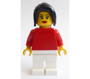 LEGO Woman avec rouge Shirt Figurine
