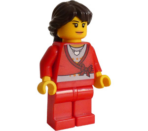 LEGO Woman with Red Sweater Minifigure