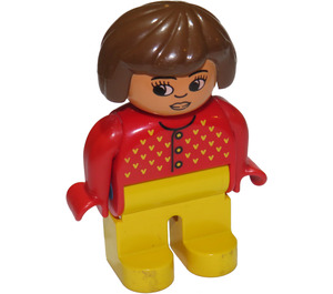 LEGO Woman with Red Top Duplo Figure