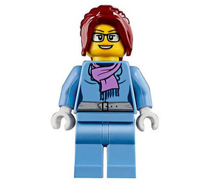 LEGO Kvinna med Scarf Minifigur