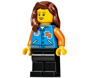 LEGO Vrouw met Squids Sport Jasje Minifiguur