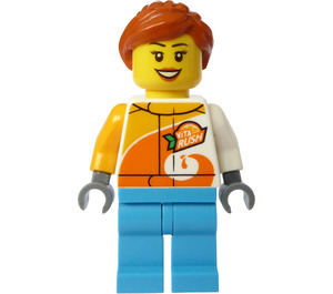 LEGO Woman met 'Vita Rush' Jacket minifiguur