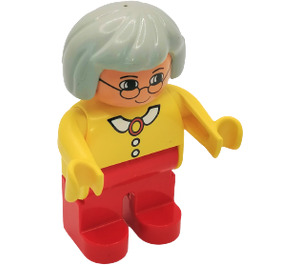 LEGO Woman with Yellow Blouse Duplo Figure