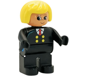 LEGO Mujer con Amarillo Pelo Figura Duplo