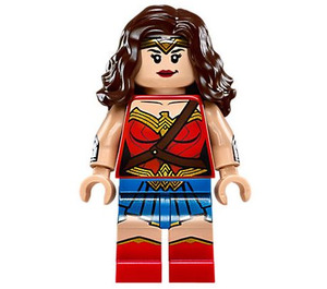 LEGO Wonder Vrouw met Blauw Rok en Printed Armen Minifiguur