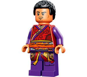 LEGO Wong mit Dunkelrot Robe und Dark Lila Beine Minifigur