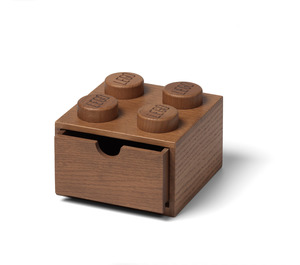 LEGO Wooden Desk Drawer 4 Dark Oak (5007115)