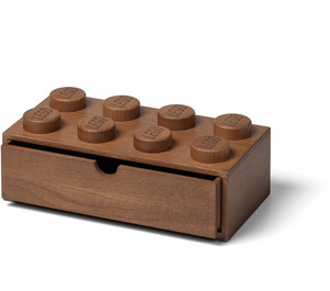 LEGO Wooden Desk Drawer 8 Dark Oak (5007116)