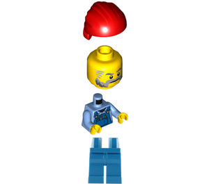 LEGO Worker in Overalls Minifigure