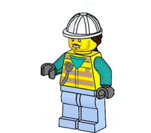 LEGO Worker, Male (60374) Minifigur