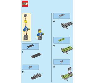 LEGO Worker with Lawnmower Set 952303 Instructions