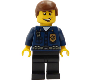 LEGO World City HQ Policeman minifiguur