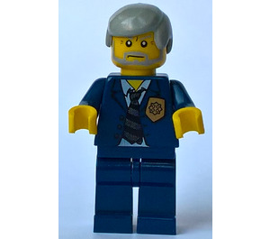 LEGO World City Politie Chief minifiguur