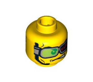 LEGO World Racers Head (Safety Stud) (3626)