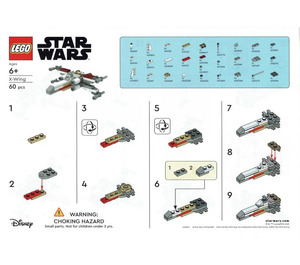 LEGO X-wing 6520657 Ohjeet