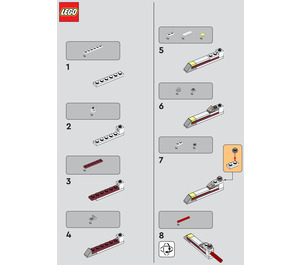 LEGO X-wing 912304 Instructies