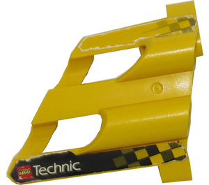LEGO Yellow 3D Panel 1 with Lego Logo and 'Technic' Sticker (32190)